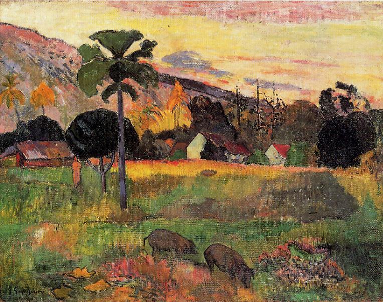 Haere mai venezi (aka Come Here) - Paul Gauguin Painting